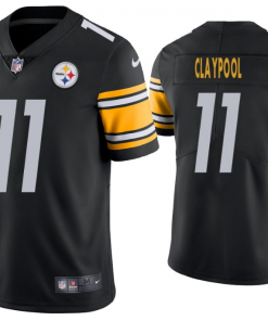 Men's Pittsburgh Steelers #11 Chase Claypool Black Vapor Limited Stitched NFL Jersey