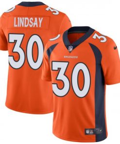 Youth Denver Broncos #30 Phillip Lindsay Orange Vapor Untouchable Limited Stitched NFL Jersey