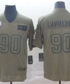 Men's Dallas Cowboys #90 Demarcus Lawrence 2019 Camo Salute To Service Limited Stitched NFL Jersey