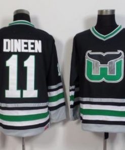 Whalers #11 Kevin Dineen Black CCM Throwback Stitched NHL Jersey