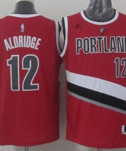 Blazers #12 LaMarcus Aldridge Stitched Red NBA Jersey