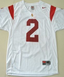 Trojans #2 Robert Woods White Stitched NCAA Jersey