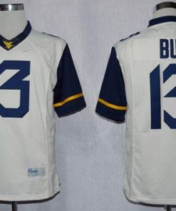 Mountaineers #13 Andrew Buie White Limited Stitched NCAA Jersey