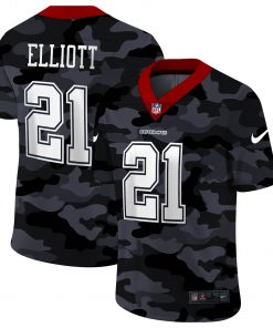 Men's Dallas Cowboys #21 Ezekiel Elliott 2020 Camo Limited Stitched NFL Jersey