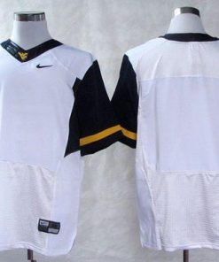 Mountaineers Blank White Stitched NCAA Jersey