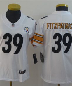 Women's Pittsburgh Steelers #39 Minkah Fitzpatrick White Vapor Untouchable Limited Stitched NFL Jersey(Run Small)