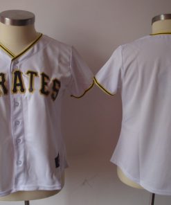 Pirates Blank White Women's Fashion Stitched MLB Jersey