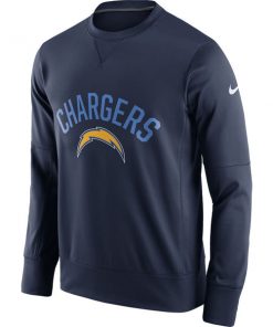 Men's Los Angeles Chargers 2019 Navy Blue Sideline Circuit Performance Sweatshirt