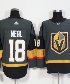 Men's Adidas Vegas Golden Knights #18 James Neal Grey Stitched NHL Jersey