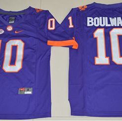 Tigers #10 Ben Boulware Purple Limited Stitched NCAA Jersey