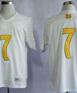 Fighting Irish #7 Stephon Tuitt White Shamrock Series Stitched NCAA Jersey