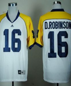 Wolverines #16 Denard Robinson White Cowboys Classic Stitched NCAA Jersey