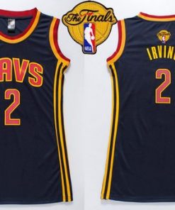 Cavaliers #2 Kyrie Irving Navy Blue The Finals Patch Women's Dress Stitched NBA Jersey