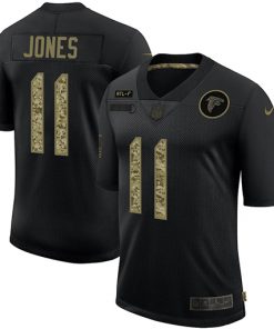 Men's Atlanta Falcons #11 Julio Jones2020 Black Camo Salute To Service Limited Stitched NFL Jersey
