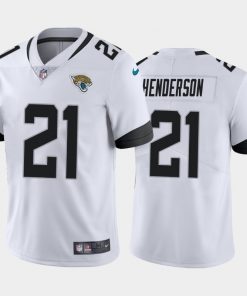 Men's Jacksonville Jaguars #21 C.J. Henderson 2020 White Vapor Limited Stitched NFL Jersey