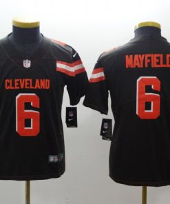 Youth NFL Cleveland Browns #6 Baker Mayfield Brown 2018 Draft Vapor Untouchable Limited Stitched Jersey