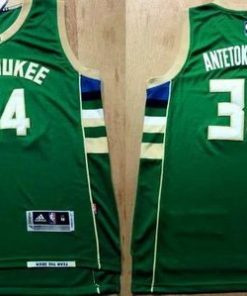 Revolution 30 Bucks #34 Giannis Antetokounmpo Green Stitched NBA Jersey