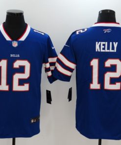 Men's Buffalo Bills #12 Jim Kelly Blue Vapor Untouchable Limited Jersey