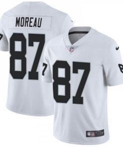 Men's Las Vegas Raiders #87 Foster Moreau White Vapor Untouchable Limited Stitched NFL Jersey
