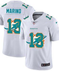 Men's Miami Dolphins #13 Dan Marino White Stitched NFL Jersey