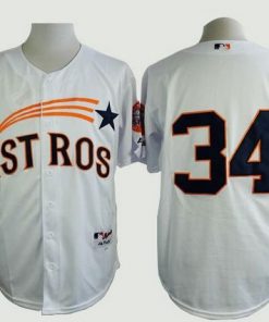 Astros #34 Nolan Ryan White 1965 Turn Back The Clock Stitched MLB Jersey