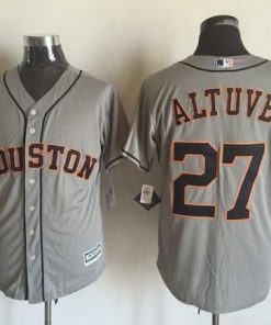 Astros #27 Jose Altuve Grey New Cool Base Stitched MLB Jersey