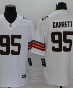Men's Cleveland Browns #95 Myles Garrett New White Vapor Untouchable Limited Stitched Jersey