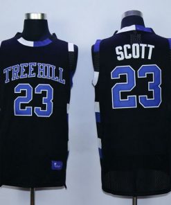 One Tree Hill Ravens #23 Nathan Scott Black Stitched Basketball Jersey