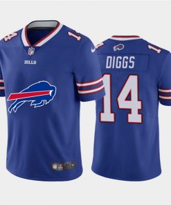 Men's Buffalo Bills #14 Stefon Diggs Blue 2020 Team Big Logo Limited Stitched NFL Jersey