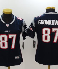 Women's New England Patriots #87 Rob Gronkowski Navy Limited Stitched NFL Jersey