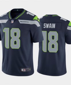 Men's Seattle Seahawks #18 Freddie Swain Navy Vapor Untouchable Limited Stitched NFL Jersey