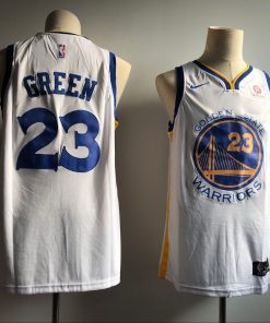 Men's Golden State Warriors #23 Draymond Green White Icon Edition Swingman Stitched NBA Jersey