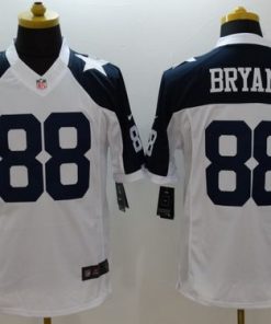 Nike Cowboys #88 Dez Bryant White Thanksgiving Throwback Men's Stitched NFL Limited Jersey
