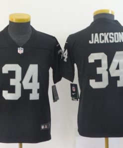Youth Oakland Raiders #34 Bo Jackson Black Vapor Untouchable Limited Stitched NFL Jersey
