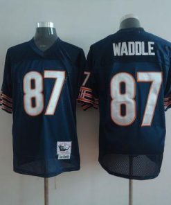 Mitchell And Ness Bears #87 Tom Waddle Blue Throwback Stitched NFL Jersey
