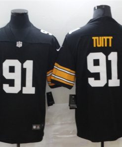 Men's Pittsburgh Steelers #91 Stephon Tuitt Black Vapor Untouchable Limited Stitched NFL Jersey