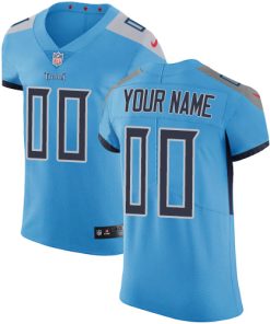 Men's Tennessee Titans Light Blue Team Color Vapor Untouchable Custom Elite NFL Stitched Jersey