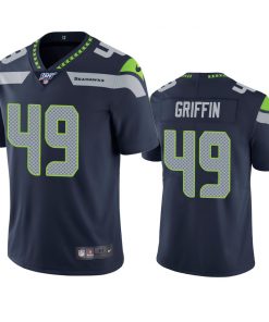 Men's Seattle Seahawks #49 Shaquem Griffin Navy 2019 100th Season Vapor Untouchable Limited Stitched NFL Jersey