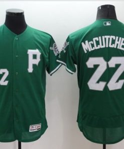 Pirates #22 Andrew McCutchen Green Celtic Flexbase Authentic Collection Stitched MLB Jersey
