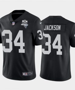 Men's Las Vegas Raiders Black #34 Bo Jackson 2020 Inaugural Season Vapor Limited Stitched NFL Jersey