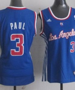 Clippers #3 Chris Paul Blue Women Fashion Stitched NBA Jersey