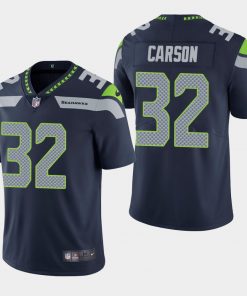 Men's Seahawks #32 Chris Carson Navy Vapor Untouchable Limited Stitched NFL Jersey