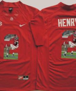 Crimson Tide #2 Derrick Henry Red Player Fashion Stitched NCAA Jersey