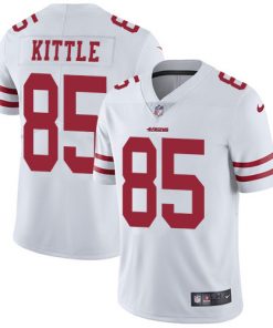 Men's San Francisco 49ers #85 George Kittle White Vapor Untouchable Limited Stitched NFL Jersey