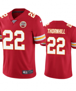 Men's Kansas City Chiefs #22 Juan Thornhill Red 2019 100th Season Vapor Untouchable Limited Stitched NFL Jersey