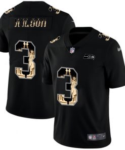 Men's Seattle Seahawks #3 Russell Wilson 2019 Black Statue Of Liberty Limited Stitched NFL Jersey