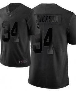 Men's Oakland Raiders #34 Bo Jackson Black Vapor City Edition Limited Stitched NFL Jersey