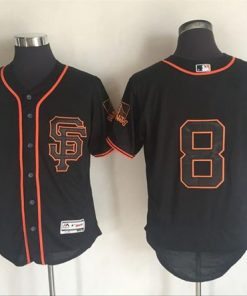 Giants #8 Hunter Pence Black Flexbase Authentic Collection Alternate Stitched MLB Jersey