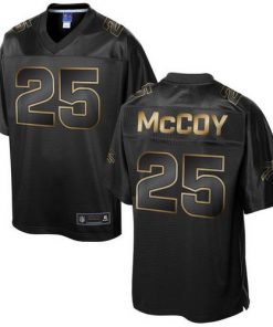 Nike Bills #25 LeSean McCoy Pro Line Black Gold Collection Men's Stitched NFL Game Jersey
