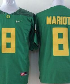 Ducks #8 Marcus Mariota Green Diamond Quest Stitched NCAA Jersey